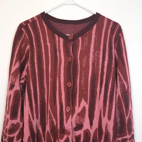 QVC Purple Pink Open Front Cardigan size L - Picture 4 of 5